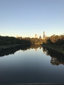 Still reflection of light and calm surface, symbolising mindfulness and composure.